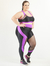 Top Plus Size Fitness Evolution - Preto e Fucsia - comprar online