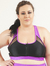 Top Plus Size Fitness Evolution - Preto e Fucsia - loja online