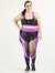 Imagem do Top Plus Size Fitness Evolution - Preto e Fucsia