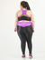 Top Plus Size Fitness Evolution - Preto e Fucsia - comprar online