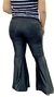 Calça Flare com Recortes Plus Size - Cirre Preto - comprar online