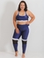 Top Fitness Powerful Plus Size - Cirre Azul Marinho - comprar online