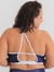 Top Fitness Powerful Plus Size - Cirre Azul Marinho - loja online