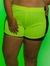 Shorts Sobreposto com Arrastão Plus Size- Amarelo Fluorescente - comprar online