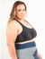 Top Plus Size Fitness Evolution - Ikat Preto