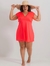 Saida de Praia - Vestido - Plus Size - Dry fit Coral na internet