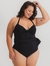 Maiô com Vestidinho Plus Size - Preto