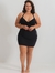 Maiô com Vestidinho Plus Size - Preto - CorpusFit Moda Fitness, Praia e Casual