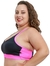 Top com Argola na Costa Plus Size- Preto e Rosa - loja online