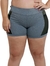 Shorts Fitness Life com Bolso em Arrastão Plus Size - Cetim Verde na internet