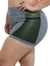 Shorts Fitness Life com Bolso em Arrastão Plus Size - Cetim Verde - loja online