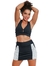 Shorts Saia Fitness Life com Bolso - Preto e Branco