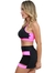 Top com Argola na Costa - Preto e Rosa - CorpusFit Moda Fitness, Praia e Casual