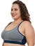 Top com Argola na Costa Plus Size - Cinza e Azul Marinho - comprar online