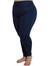 Calça Legging Basic Poliamida Plus Size Azul Marinho