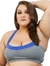 Top Fitness Bicolor Plus Size- Azul