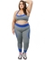 Top Fitness Bicolor Plus Size- Azul - comprar online