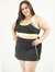 Shorts Saia Plus Size Evolution - Preto - loja online