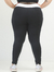 Calça Legging Plus Size Evolution Faixas- Preto e Branco na internet