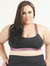 Top Plus Size Fitness Evolution - Preto e Cirre Rosa Matte