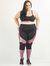 Top Plus Size Fitness Evolution - Preto e Cirre Rosa Matte - loja online