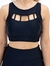 Cropped Detalhe Frontal - Preto