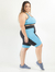 Bermuda Plus Size Fitness Running Com Bolso- Preto e Azul Agua - CorpusFit Moda Fitness, Praia e Casual