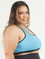 Top Plus Size Fitness Nadador Decote Reto - Azul Agua na internet