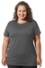 T-shirt com Mulet Plus Size- Cinza Chumbo