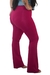 Calça Flare Com Bolso - Jacquard Marsala - CorpusFit Moda Fitness, Praia e Casual