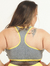 Top Plus Size Fitness Nadador Decote Reto - Cinza e Amarelo - comprar online