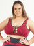 Top Fitness Daring Plus Size - Jacquard Vermelho - comprar online