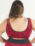 Top Fitness Daring Plus Size - Jacquard Vermelho - loja online