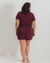 Conjunto Moletinho Marsala Plus Size - Shorts e T-Shirt na internet