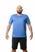 Camiseta Masculina Plus Size Treino Academia - Azul Royal