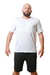 Camiseta Masculina Plus Size Treino Academia - Branco