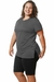 Conjunto T-shirt com Mulet e Bermuda Preta Plus Size