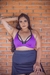 Top Tiras Fitness - Roxo e Preto na internet