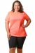 Imagem do Conjunto T-shirt com Mulet e Bermuda Preta Plus Size