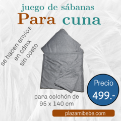 juego de sábanas para cuna 95x140 cm - comprar en línea