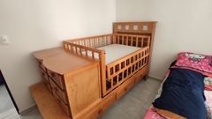 cama cuna de madera para bebe