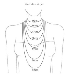Medidas cadena de mujer