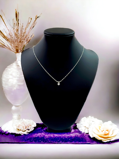 Conjunto cadena y dije de plata para mujer