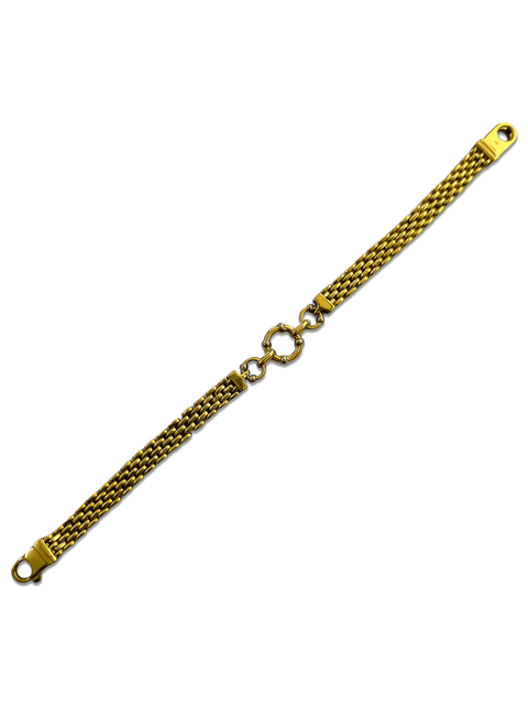 Pulsera de oro amarillo tipo malla