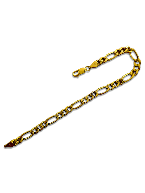 Pulsera de oro Fígaro