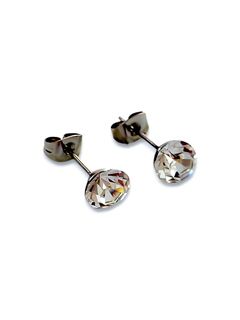 Aros cubic plateado 7 mm de acero quirurgico - comprar online