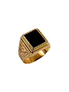 Anillo de oro con onix para hombre de Fasano Joyeros