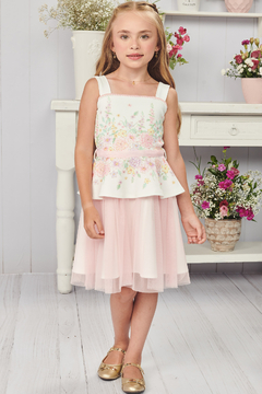 Vestido Infanti Florido Rosa - comprar online