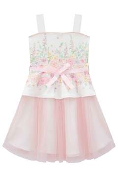 Vestido Infanti Florido Rosa - loja online