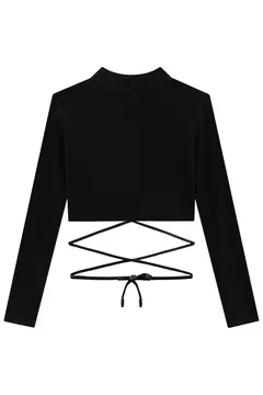 Blusa Vic&Vicky Cropped Preto na internet